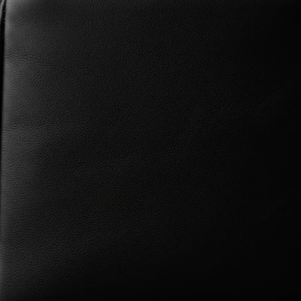 Detailed texture of minimalist black vegan leather